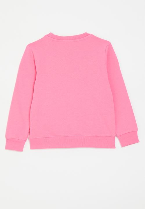 Pop Candy - Sequinned graphic sweatshirt - medium pink
