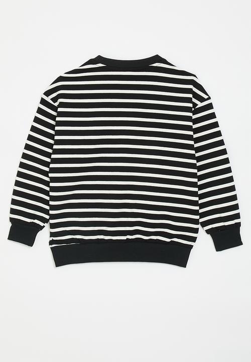 Pop Candy - Striped sweatshirt - black