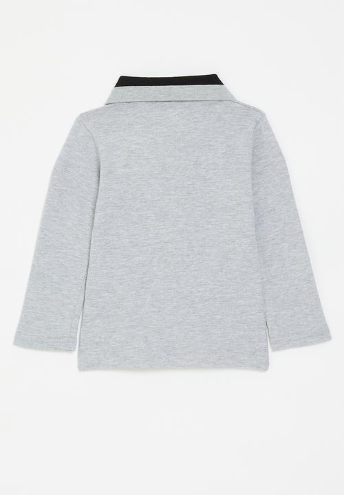 Pop Candy - Long sleeve golfer - grey