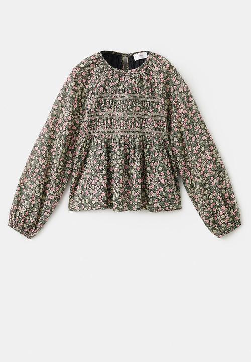 MANGO - Blouse MIREIA - Green