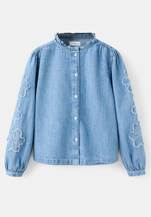 MANGO - Blouse FABIOLA - Open Blue