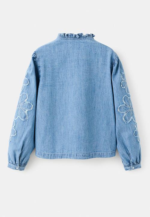 MANGO - Blouse FABIOLA - Open Blue