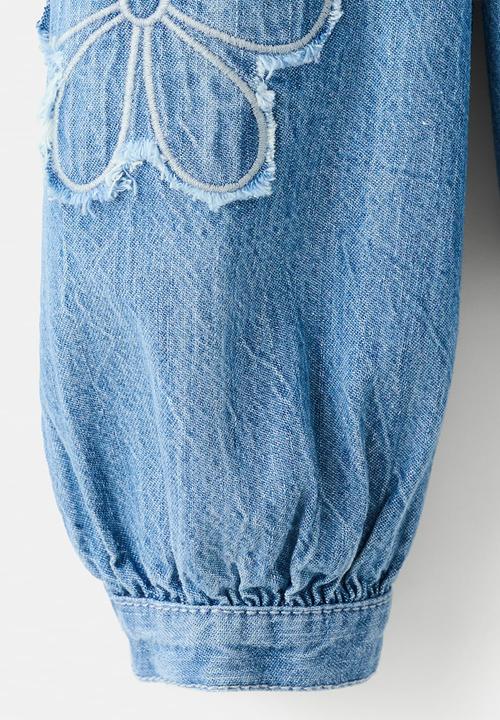 MANGO - Blouse FABIOLA - Open Blue