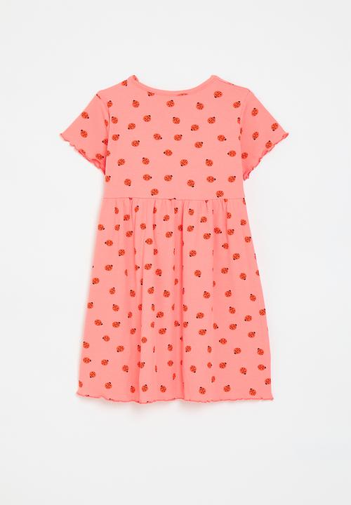 Pop Candy - Ladybug all-over-print skeater dress - pink