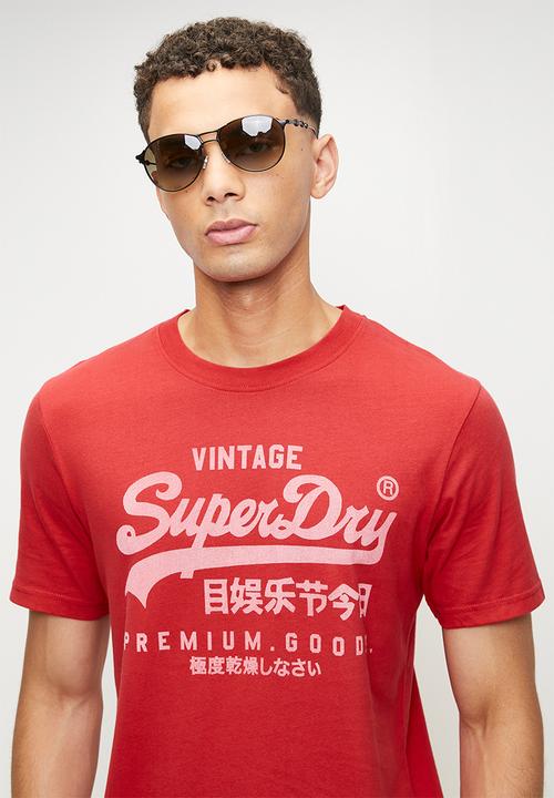Superdry. - Vl Classic Tee - Indiana Red