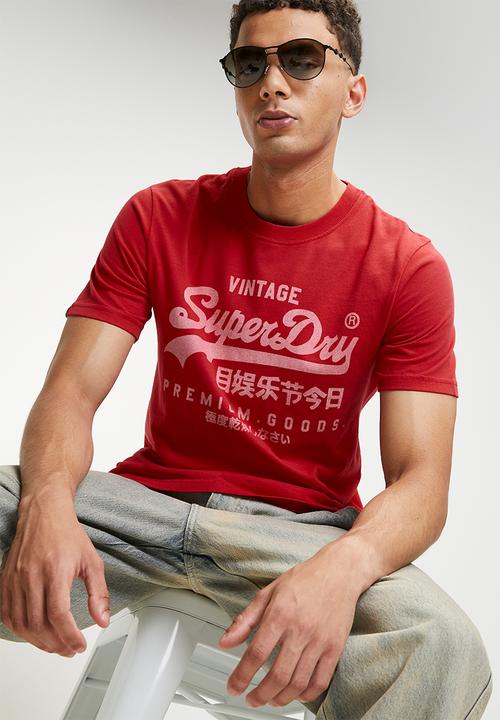 Superdry. - Vl Classic Tee - Indiana Red