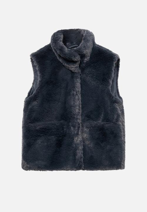 MANGO - Outer vest CANELA - Charcoal