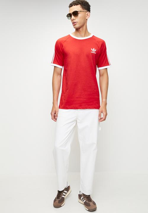 adidas Originals - 3-Stripe Tee - Better Scarlet Red