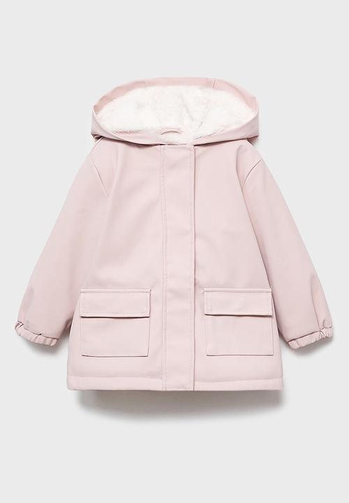 MANGO - Coat snow - pink