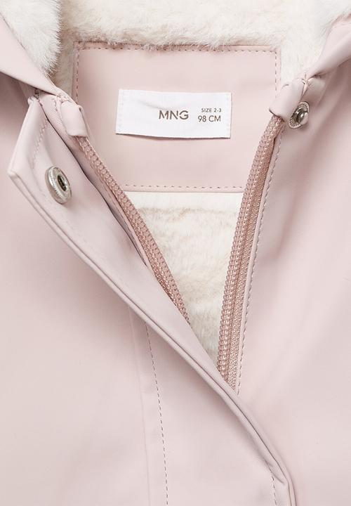 MANGO - Coat snow - pink