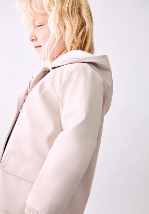 MANGO - Coat snow - pink