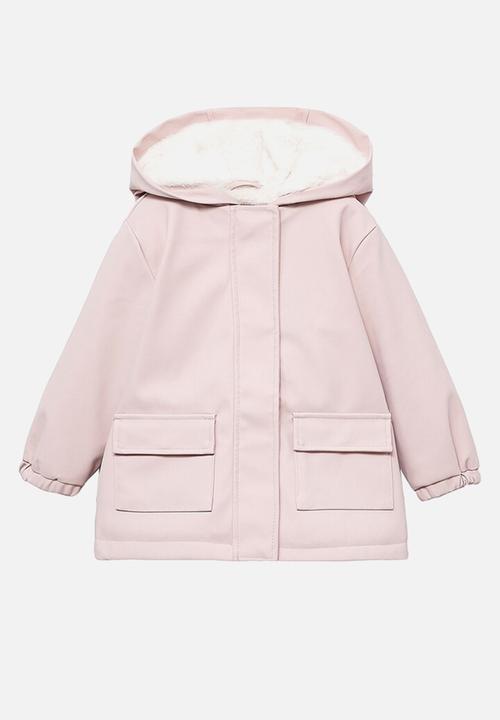 MANGO - Coat snow - pink