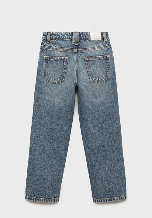 MANGO - Jeans dad - open blue