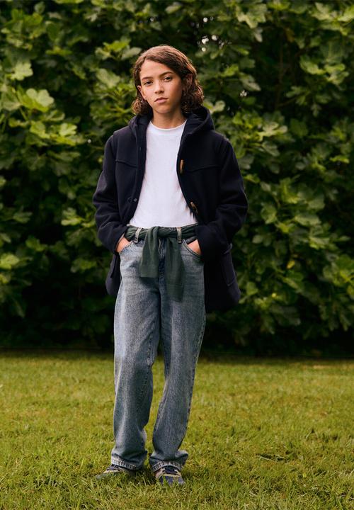 MANGO - Jeans dad - open blue