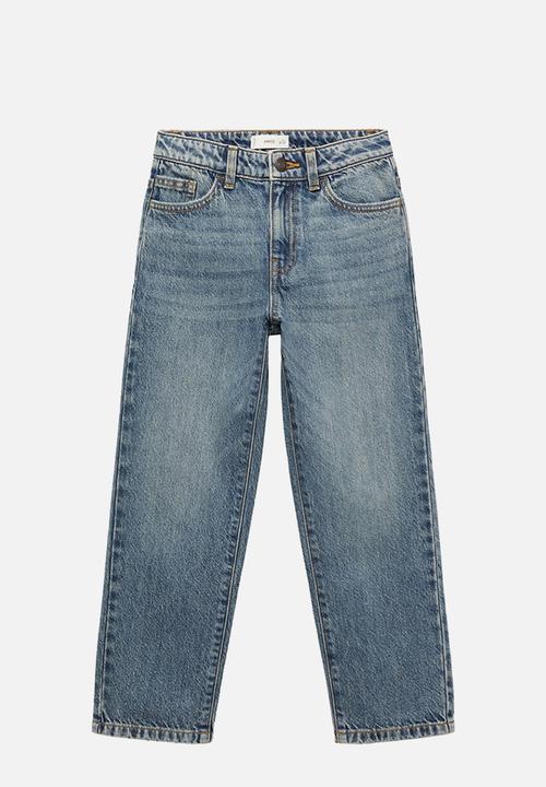 MANGO - Jeans dad - open blue