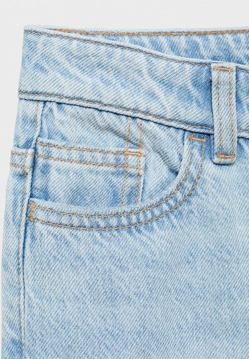 MANGO - Jeans dad - open blue