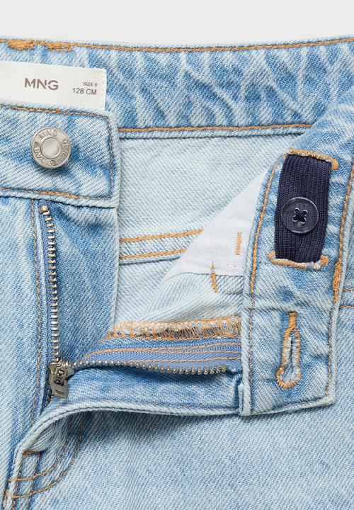 MANGO - Jeans dad - open blue