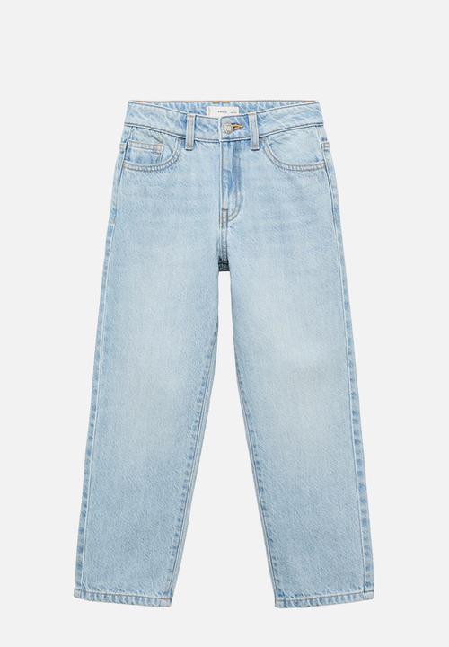 MANGO - Jeans dad - open blue