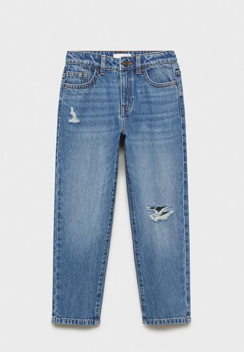 MANGO - Jeans dad - open blue