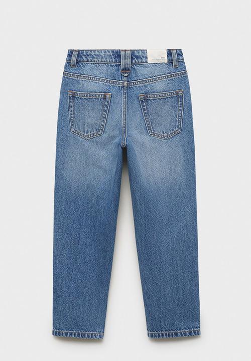 MANGO - Jeans dad - open blue
