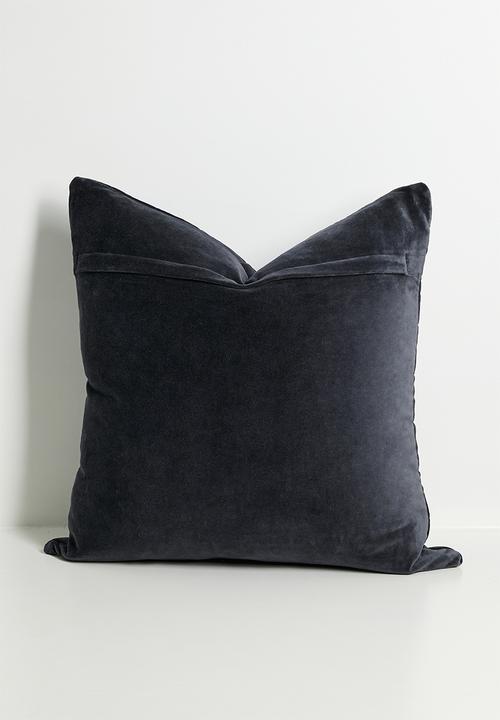 Sixth Floor - Velvet Scatter Cover - Charcoal
