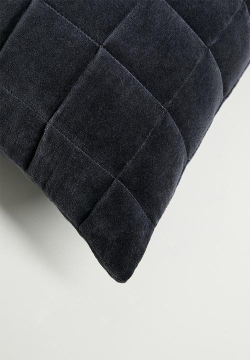 Sixth Floor - Velvet Scatter Cover - Charcoal