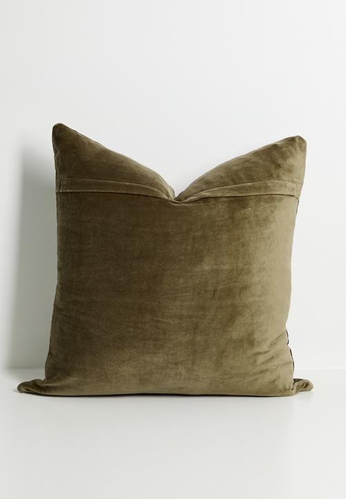 Sixth Floor - Velvet Scatter Cover - Taupe