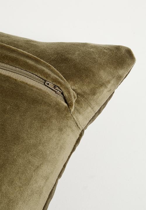 Sixth Floor - Velvet Scatter Cover - Taupe