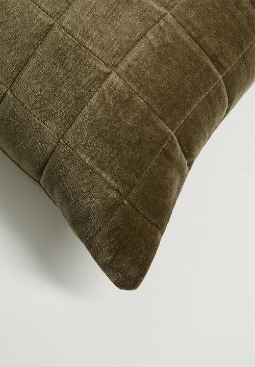 Sixth Floor - Velvet Scatter Cover - Taupe