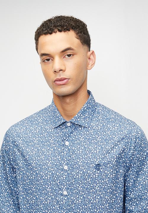 Pringle of Scotland - Theo Printed Long Tailored Shirt - Blue