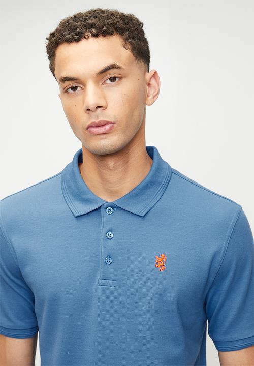 Pringle of Scotland - Austyn Pique Golfer - Sky Blue