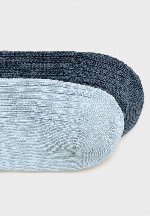 MANGO - Socks ribshort - light/pastel blue