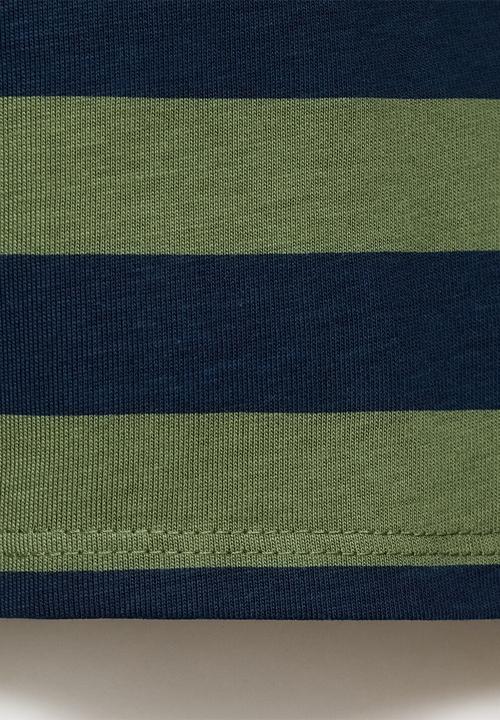MANGO - Poloshirt polost - green