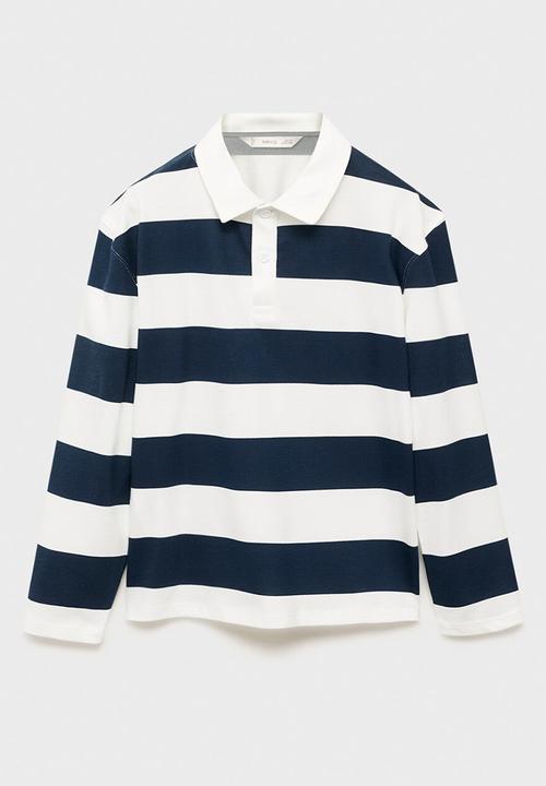 MANGO - Poloshirt polost - navy