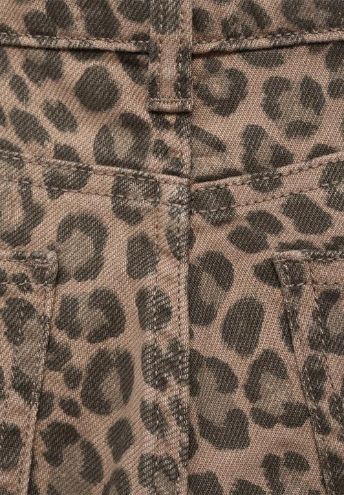 MANGO - Jeans LEOPARD - Brown