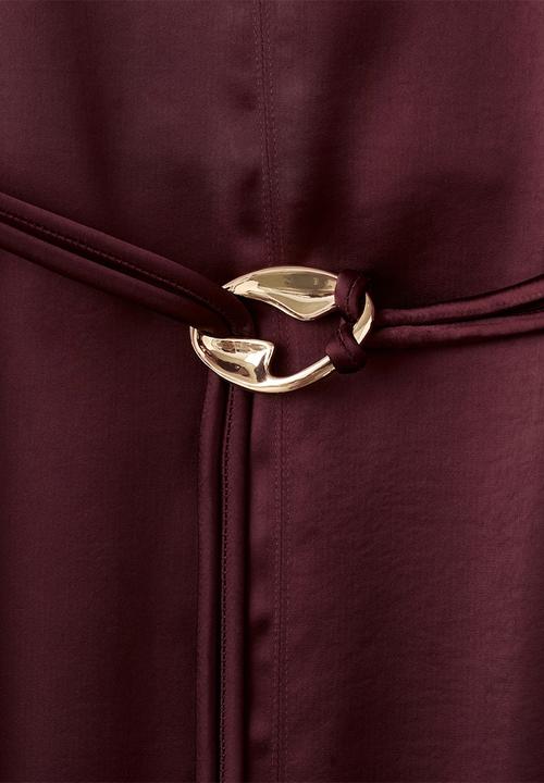 MANGO - Dress susi2 - dark red
