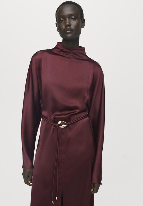 MANGO - Dress susi2 - dark red