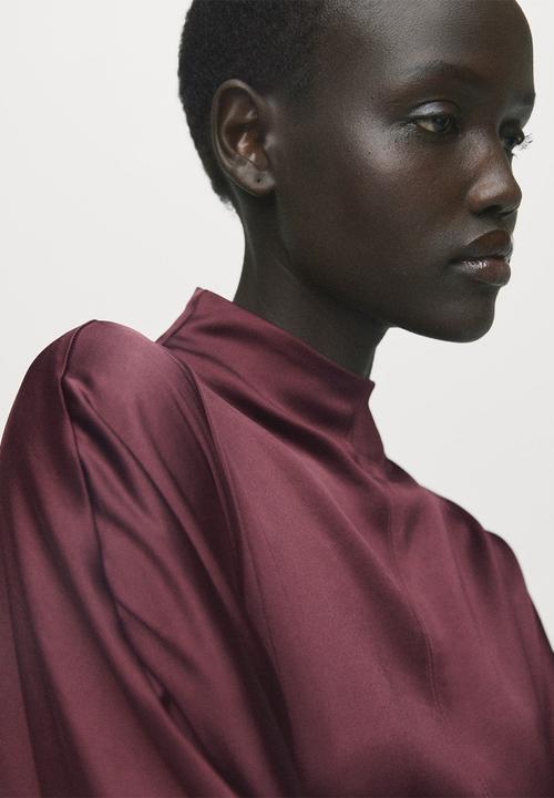 MANGO - Dress susi2 - dark red