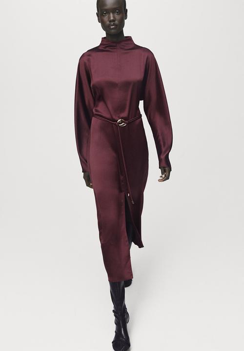 MANGO - Dress susi2 - dark red