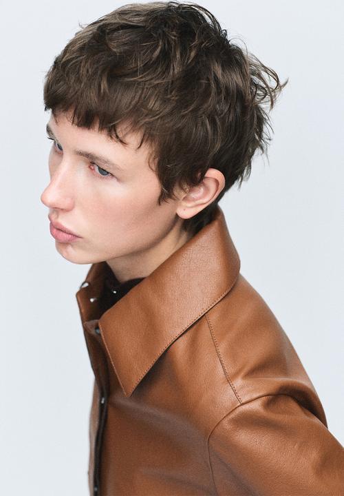 MANGO - Jacket sabina - medium brown