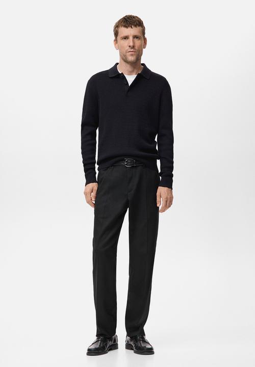 MANGO - Trousers DOVER - black