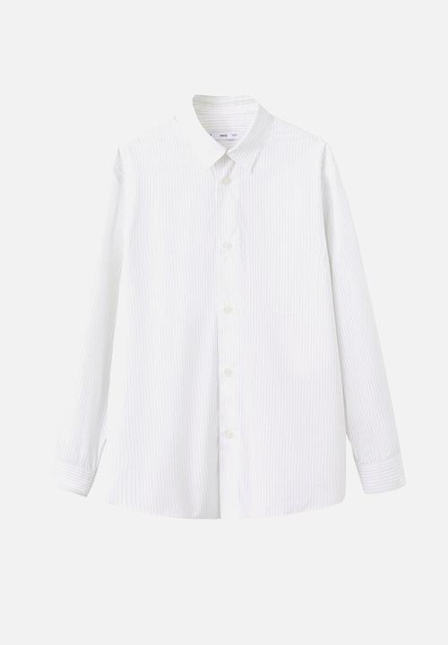 MANGO - Shirt STRIPES - White