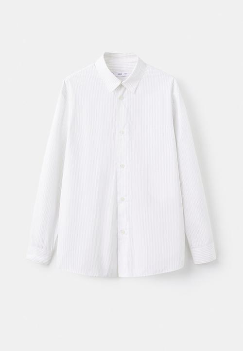 MANGO - Shirt STRIPES - White