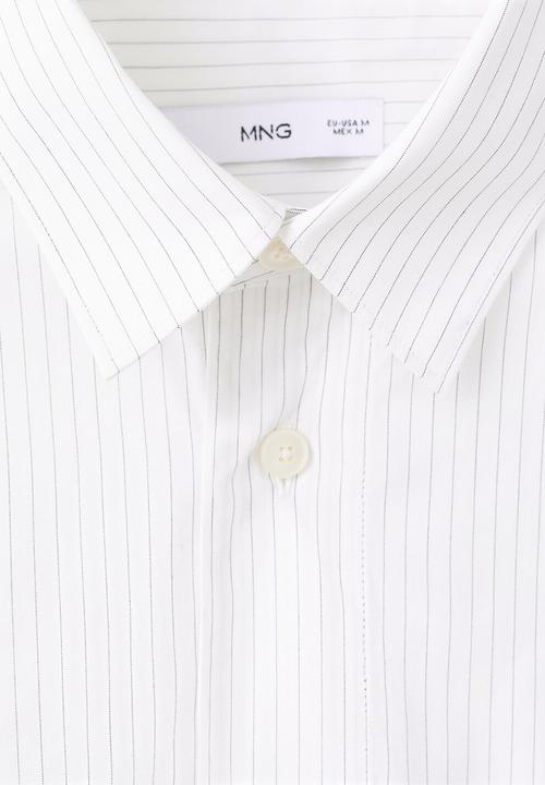 MANGO - Shirt STRIPES - White