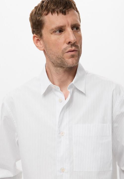 MANGO - Shirt STRIPES - White