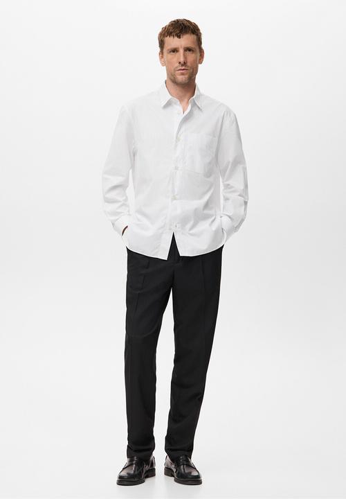 MANGO - Shirt STRIPES - White