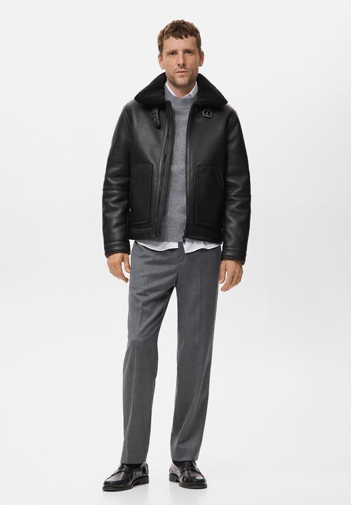 MANGO - Jacket ETHAN - black