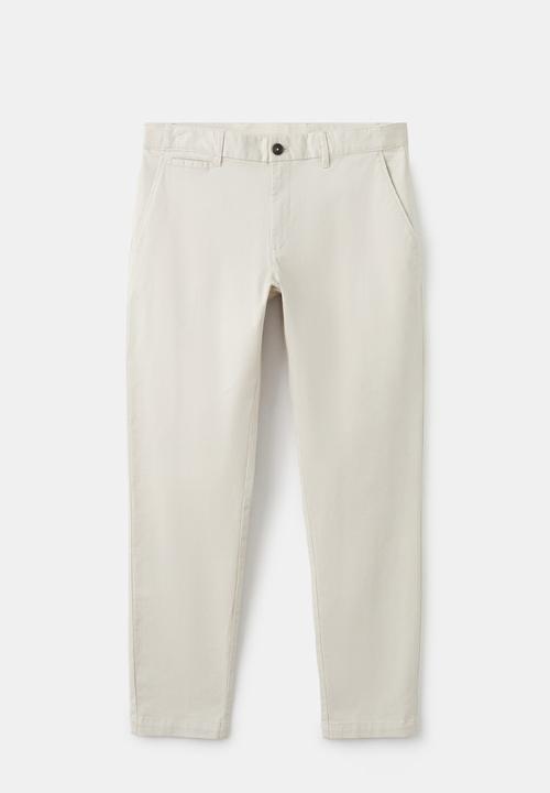 MANGO - Trousers Prato - Light Beige