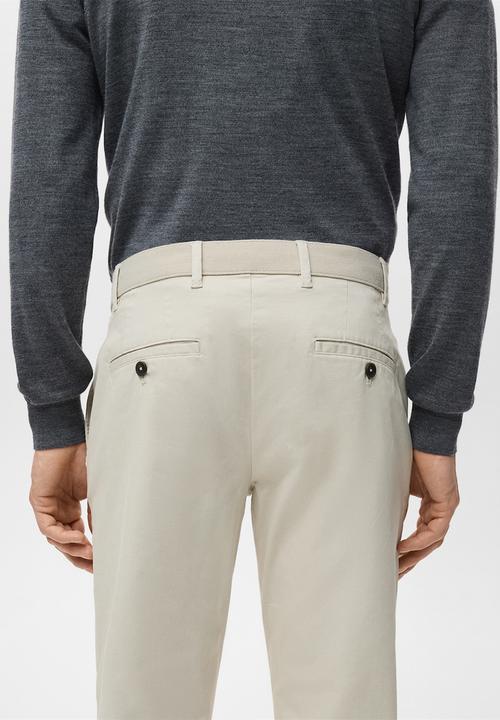 MANGO - Trousers Prato - Light Beige