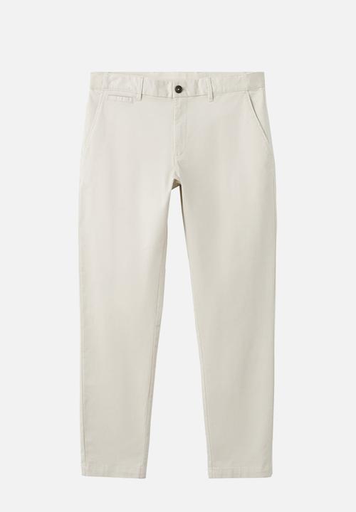 MANGO - Trousers Prato - Light Beige